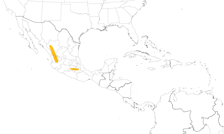 Range Map (Central): Sierra Madre Sparrow